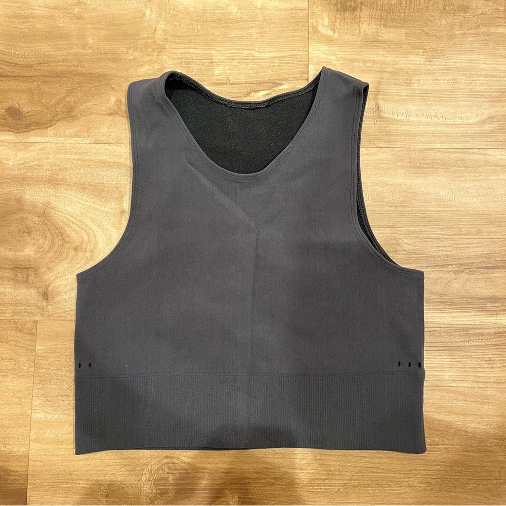 Adidas cropped Racerback tank top size medium